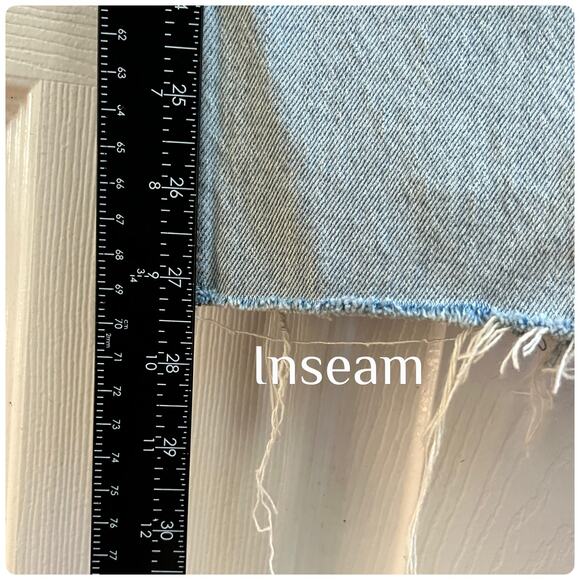 Abercrombie & Fitch Two Tone Crop Wide Leg Ultra High Rise Jean Size 32/14 Long - Picture 11 of 13